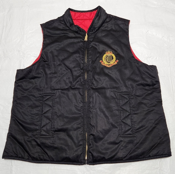 Womens Lauren Ralph Lauren LRL Equestrian Reversible Puffer Vest Plus Size 1X - Picture 3 of 6